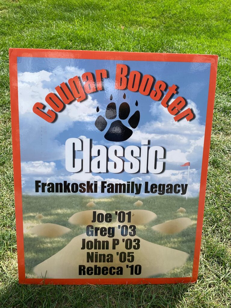 golf outing family legacy sign