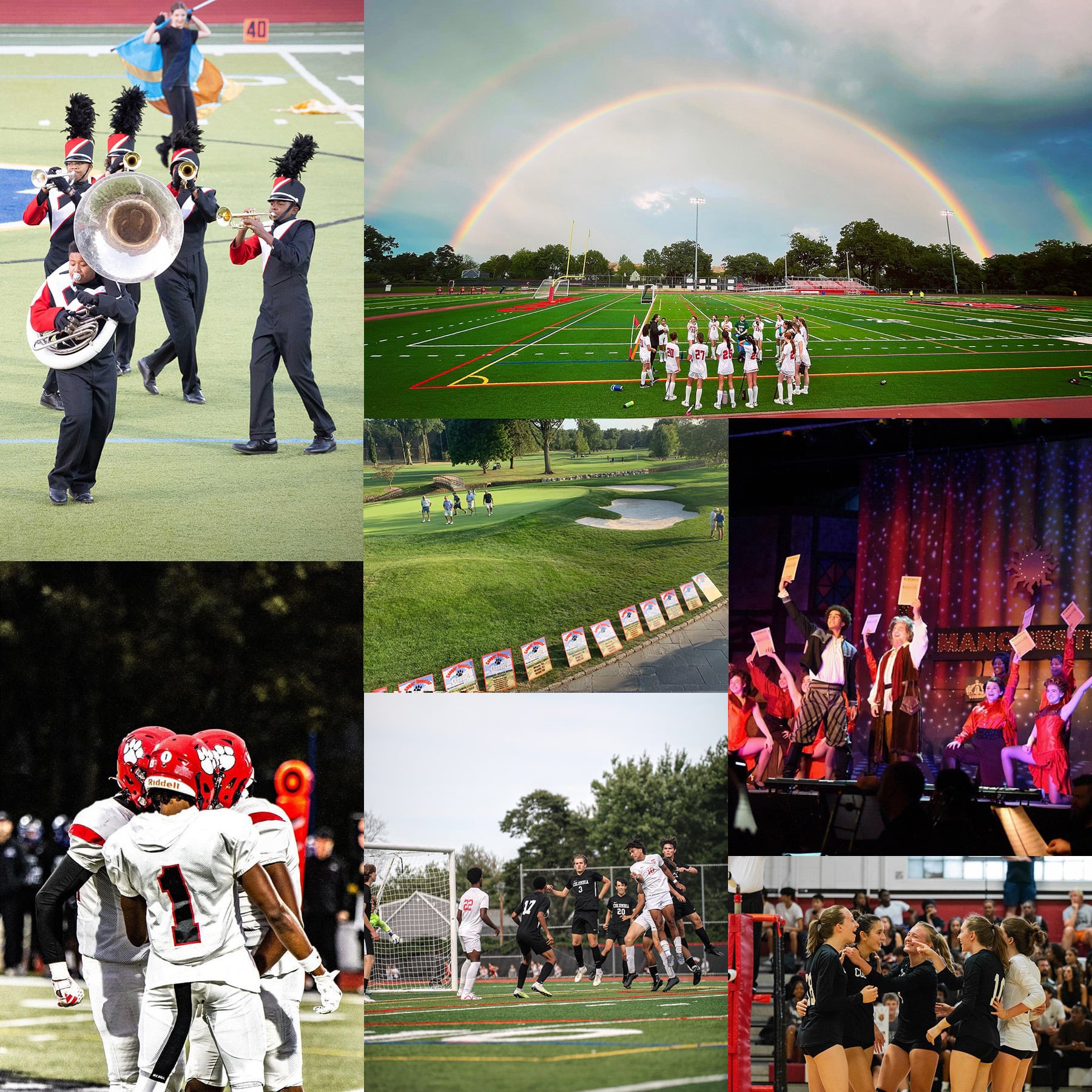 collage of columbia high school sports and activities